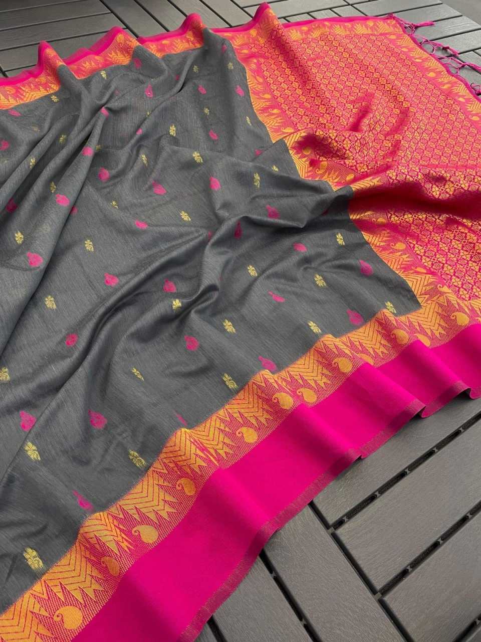 YNF COTTON KESH161 TRM10 SAREES WHOLESALE PRINTED COTTON SEQUENCE OFFICE WEAR SAREES MANUFACTURER- Kapda Export