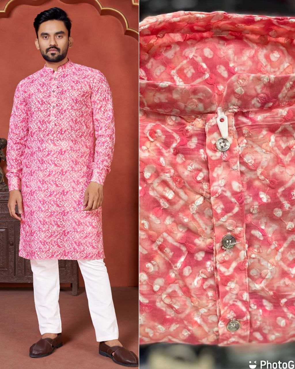 YNF COTTON KESH246 Schiffli 2.0 MENS WEAR WHOLESALE MEN COTTON KURTA MEN CHIKAN KURTA MANUFACTURER- Kapda Export