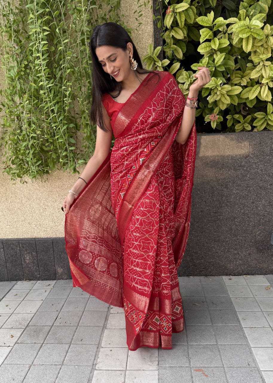 YNF COTTON SILK KESH117 RWC29 SAREES WHOLESALE COTTON RED SILK ZARI BORDER SAREES MANUFACTURER- Kapda Export