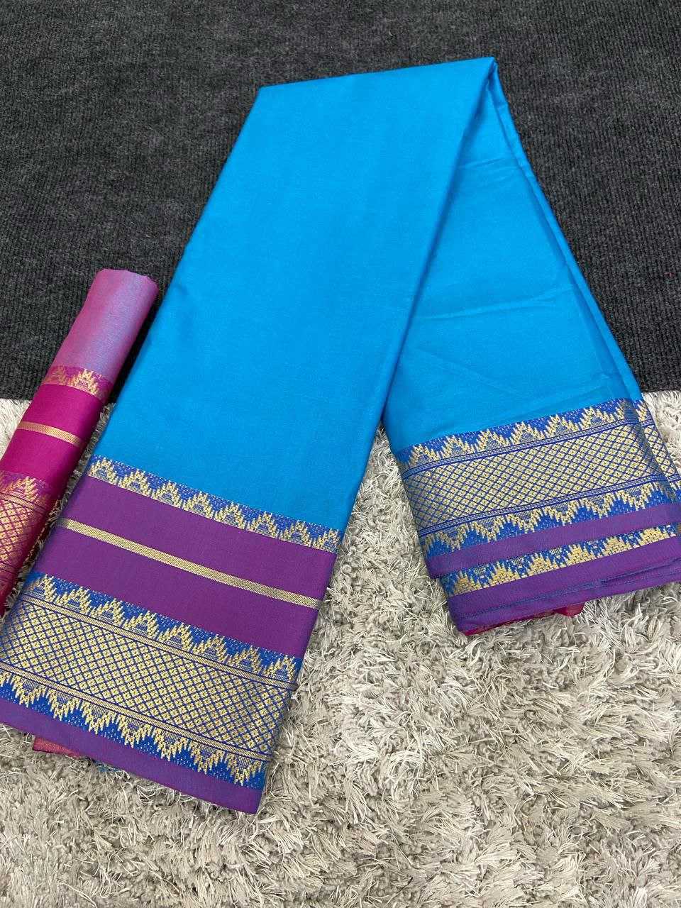 YNF COTTON SILK KESH245 RNF03 SAREES WHOLESALE JACQUARD ZARI BORDER COTTON SILK SAREES MANUFACTURER- Kapda Export