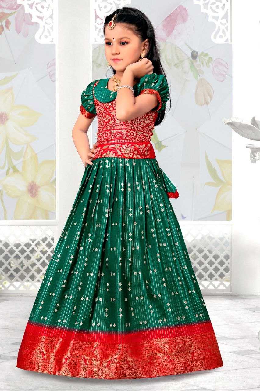 YNF DOLA SILK KESH189 VET15 KIDS WEAR WHOLESALE KIDS LEHENGA KIDS TRADITIONAL OUTFITS KIDS LEHENGA CHOLI KIDS FESTIVE WEAR KIDS WEDDING OUTFITS MANUFACTURER- Kapda Export