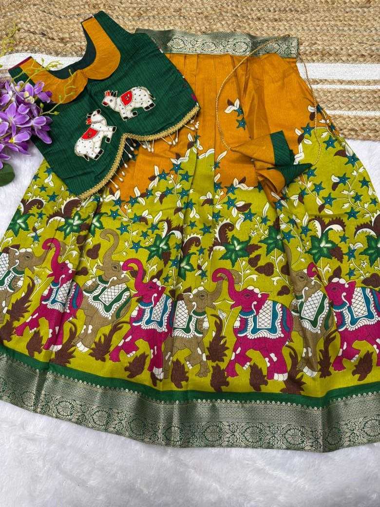 YNF DOLA SILK KESH189 VET18 KIDS WEAR WHOLESALE KIDS LEHENGA KIDS TRADITIONAL OUTFITS KIDS LEHENGA CHOLI KIDS FESTIVE WEAR KIDS WEDDING OUTFITS MANUFACTURER- Kapda Export