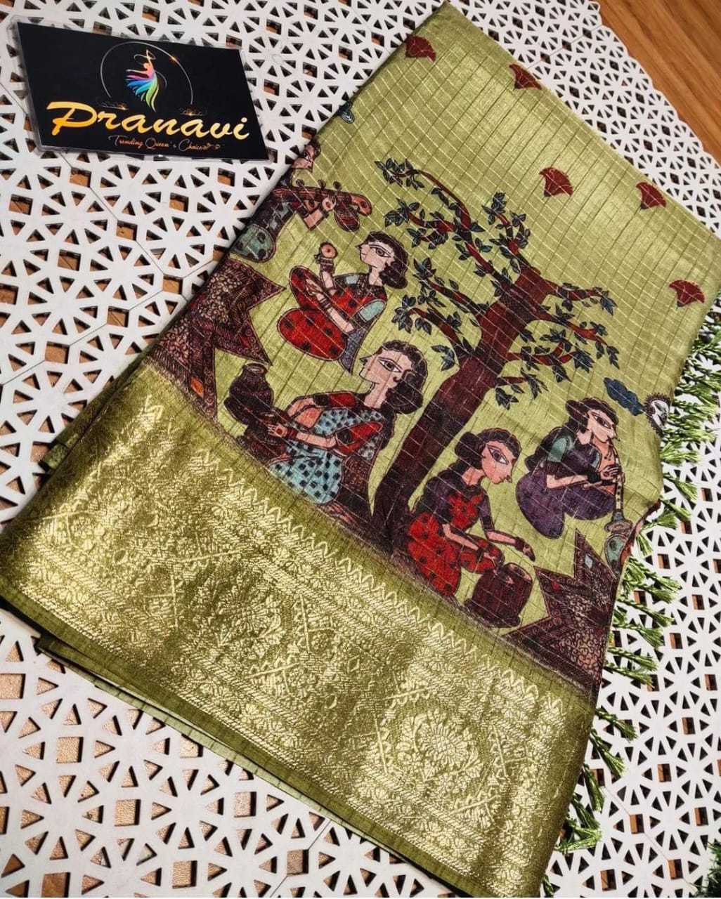 YNF DOLA SILK RIN149 MKD158 SILK SAREES WHOLESALE DOLA SILK ZARI BORDER SILK KALAMKARI SILK SAREES MANUFACTURER- Kapda Export