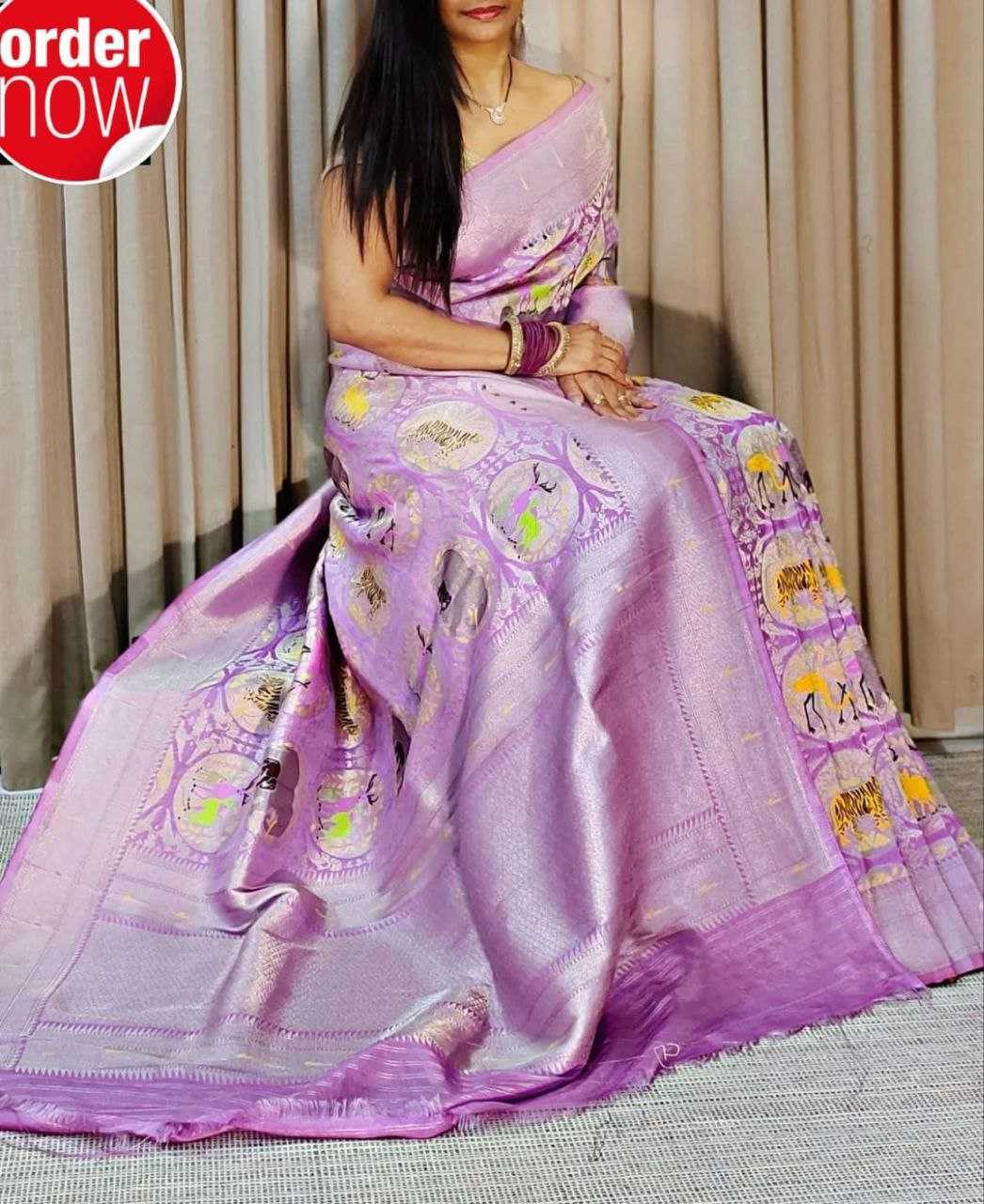 YNF DOLA SILK RIN165 RRI10 SILK SAREES WHOLESALE DOLA SILK ZARI BORDER SILK POCHAMAPALLY PRINTED SILK SAREES MANUFACTURER- Kapda Export