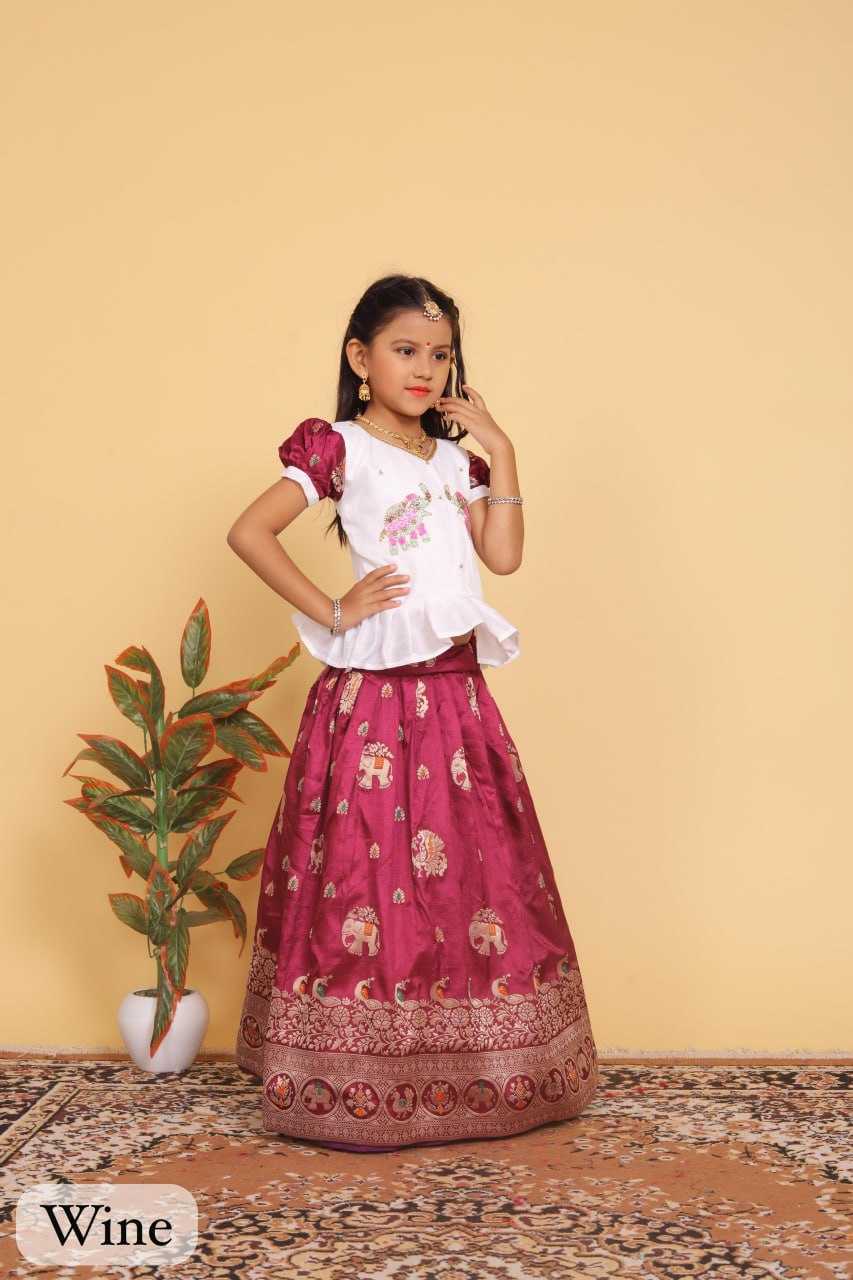 YNF DOLA SILK RIN192 8059 KIDS WEAR WHOLESALE KIDS LEHENGA KIDS TRADITIONAL OUTFITS KIDS LEHENGA CHOLI KIDS FESTIVE WEAR KIDS WEDDING OUTFITS MANUFACTURER- Kapda Export