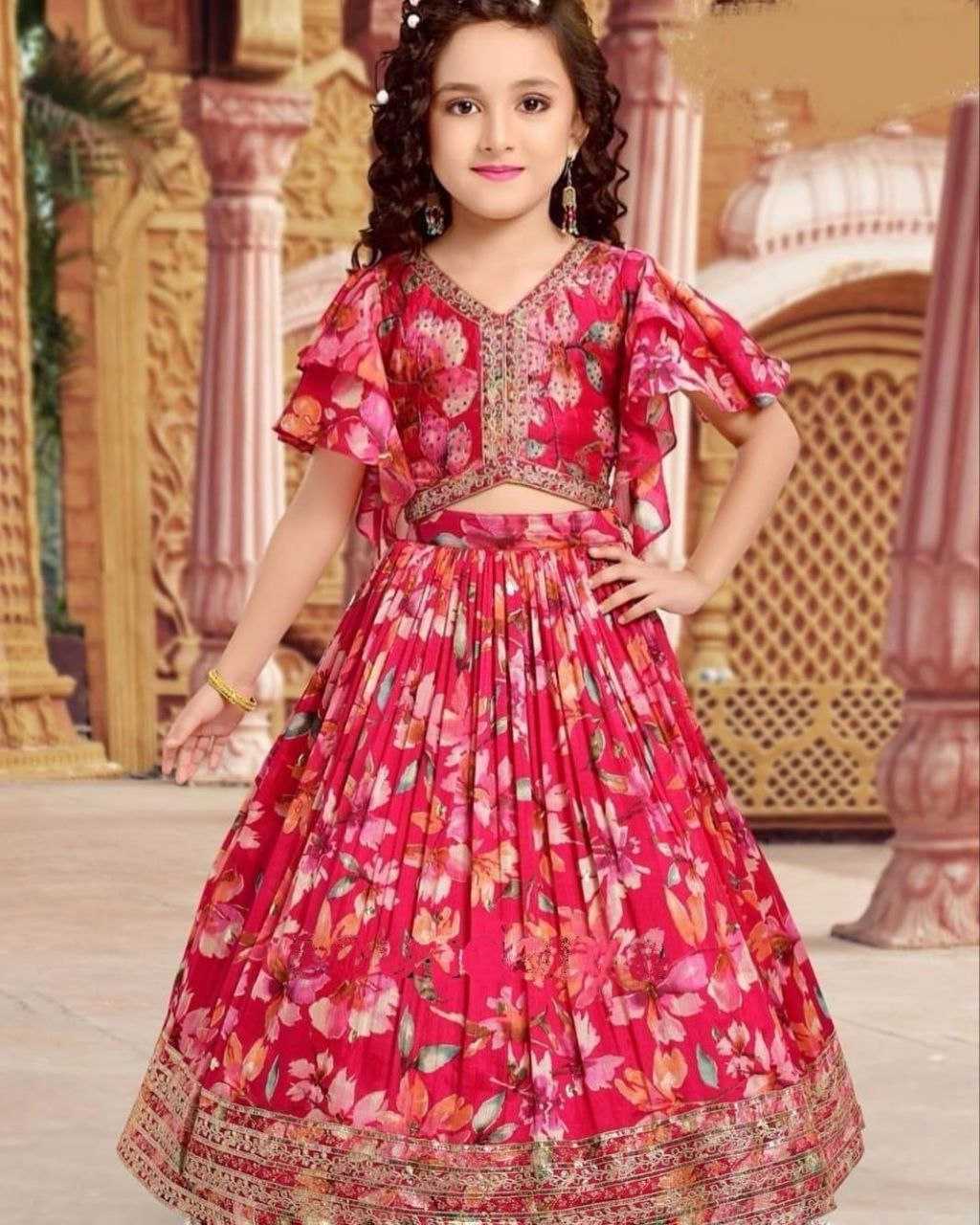 YNF FAUX GEORGETTE KESH168 MNT45 KIDS WEAR WHOLESALE KIDS LEHENGA KIDS TRADITIONAL OUTFITS KIDS LEHENGA CHOLI KIDS FESTIVE WEAR KIDS WEDDING OUTFITS MANUFACTURER- Kapda Export