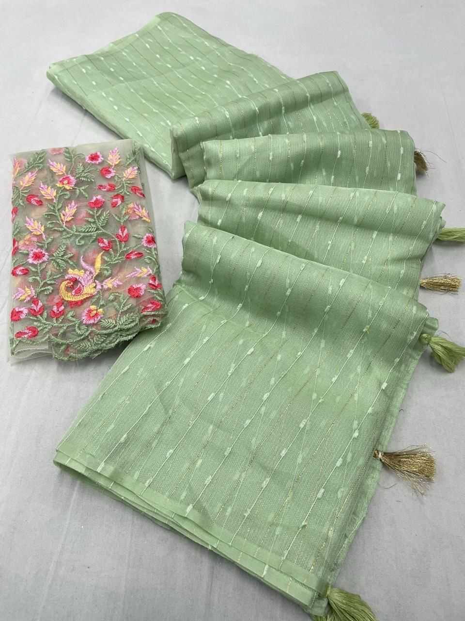 YNF JUTE KESH255 ETF04 SAREES WHOLESALE SEQUENCE TRADITIONAL EMBROIDERY LADIES SAREES MANUFACTURER- Kapda Export