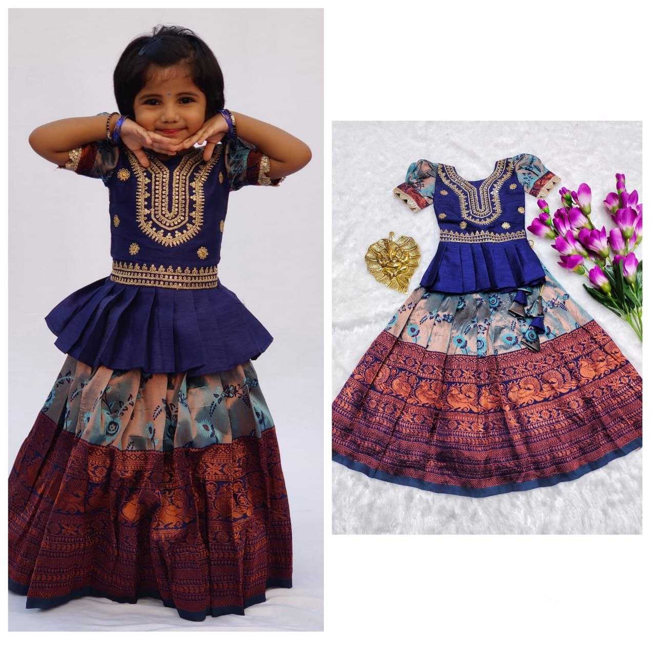 YNF KANIVARM SILK RIN161 RPVR23 KIDS WEAR WHOLESALE KIDS LEHENGA KIDS TRADITIONAL OUTFITS KIDS LEHENGA CHOLI KIDS FESTIVE WEAR KIDS WEDDING OUTFITS MANUFACTURER- Kapda Export