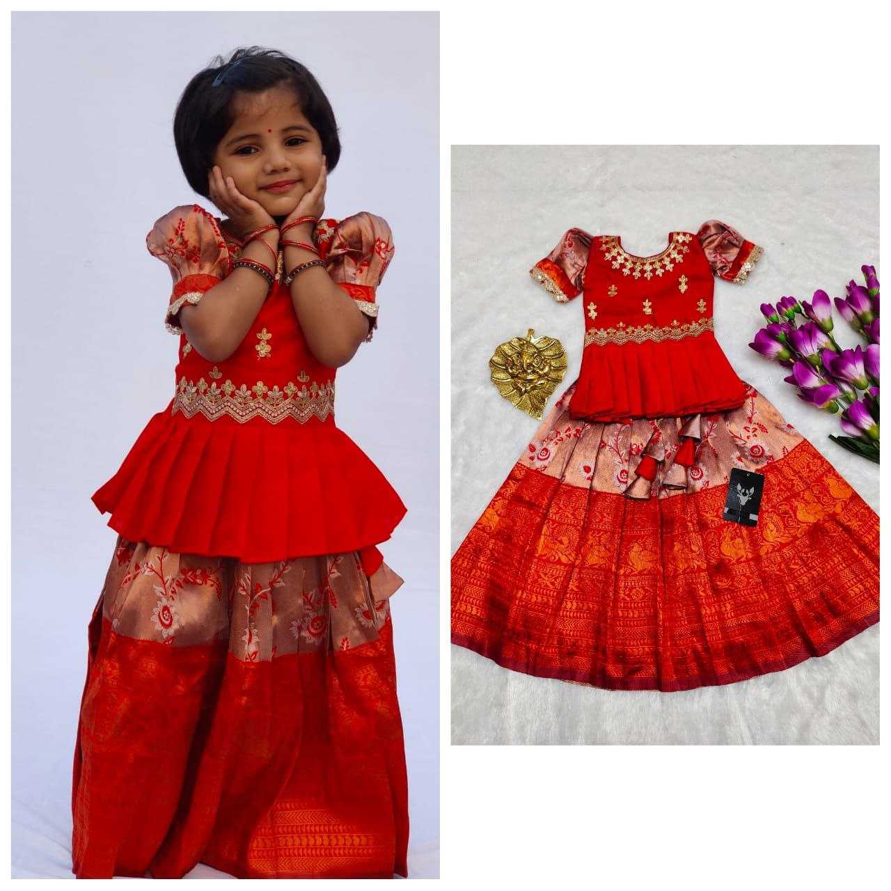 YNF KANIVARM SILK RIN161 RPVR23 KIDS WEAR WHOLESALE KIDS LEHENGA KIDS TRADITIONAL OUTFITS KIDS LEHENGA CHOLI KIDS FESTIVE WEAR KIDS WEDDING OUTFITS MANUFACTURER- Kapda Export