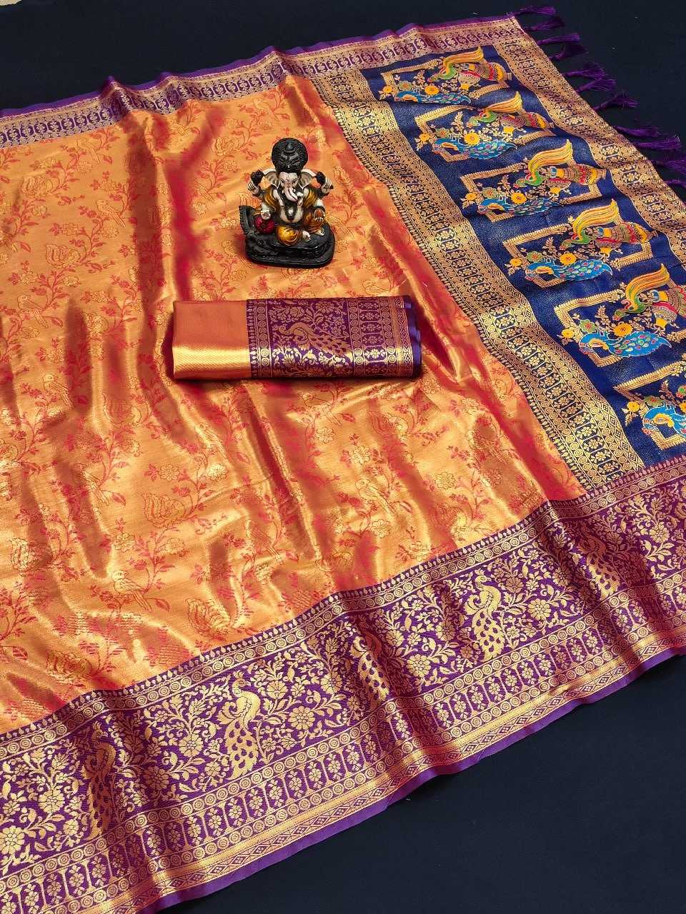 YNF KANJIVARAM SILK RIN144 ROWDY SAREES WHOLESALE TRADITIONAL SOFT SILK KANJIVARAM SAREES MANUFACTURER- Kapda Export