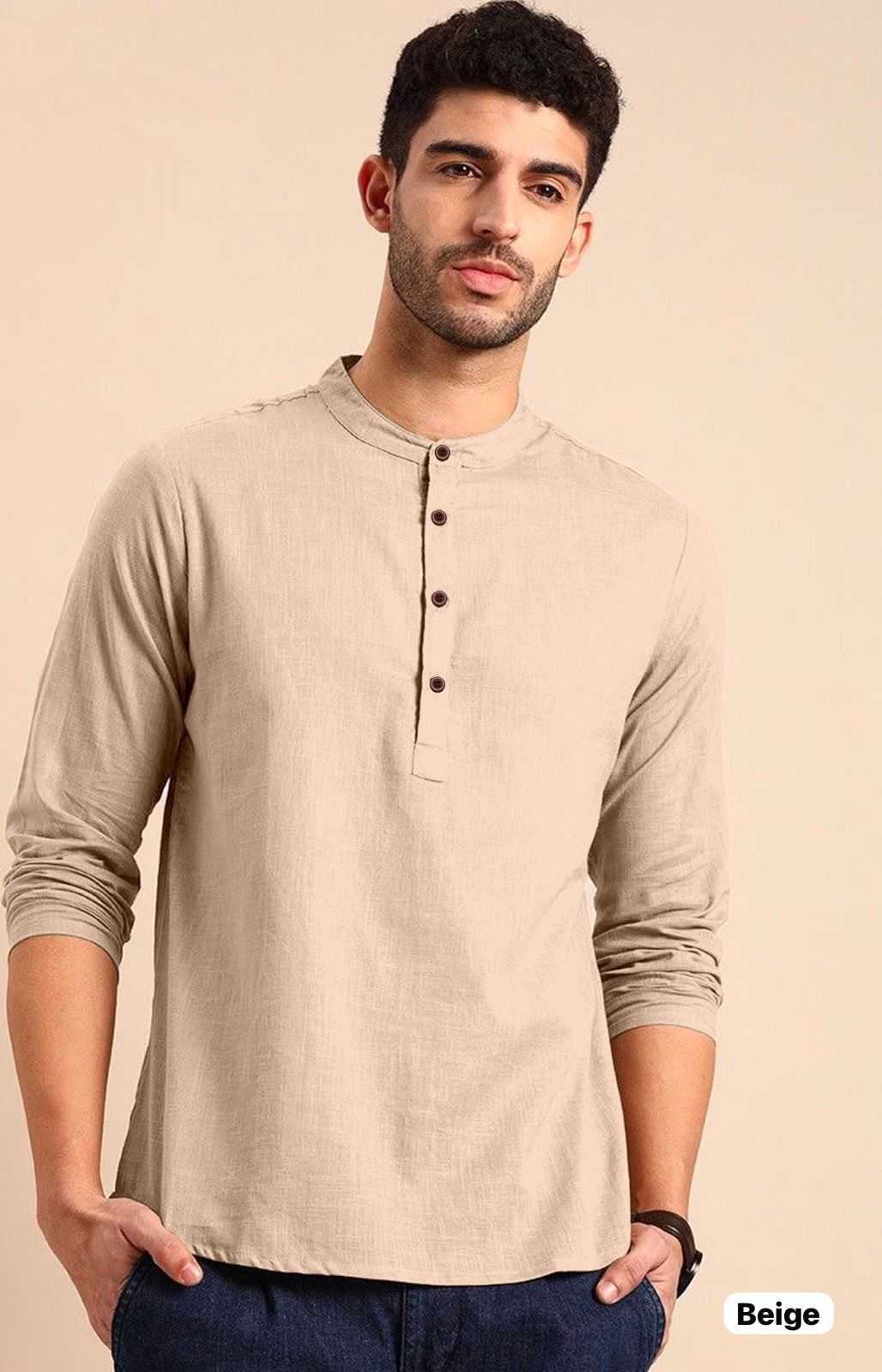 YNF KHADI COTTON KESH392 VAI04 MENS WEAR WHOLESALE KHADI COTTON CASUAL WEAR MENS SHIRTS MANUFACTURER- Kapda Export