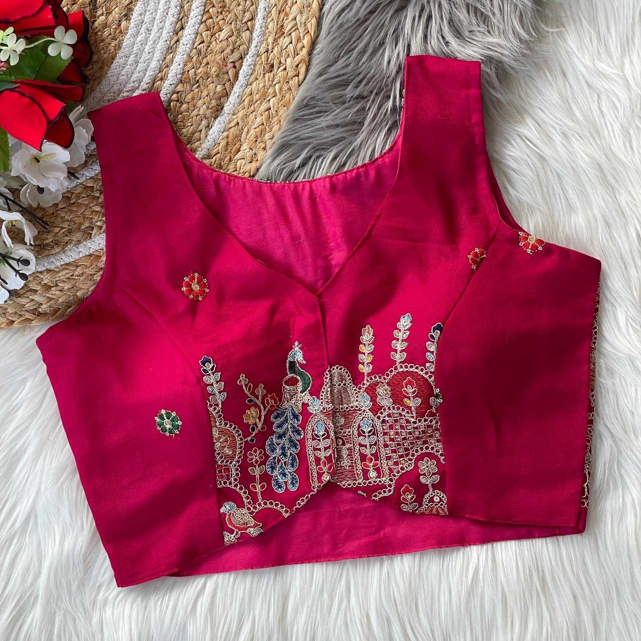 YNF MAZAK KALI RIN139 LDB64 READYMADE BLOUSE WHOLESAL EMBROIDERED DESIGNER BLOUSE MANUFACTURER- Kapda Export