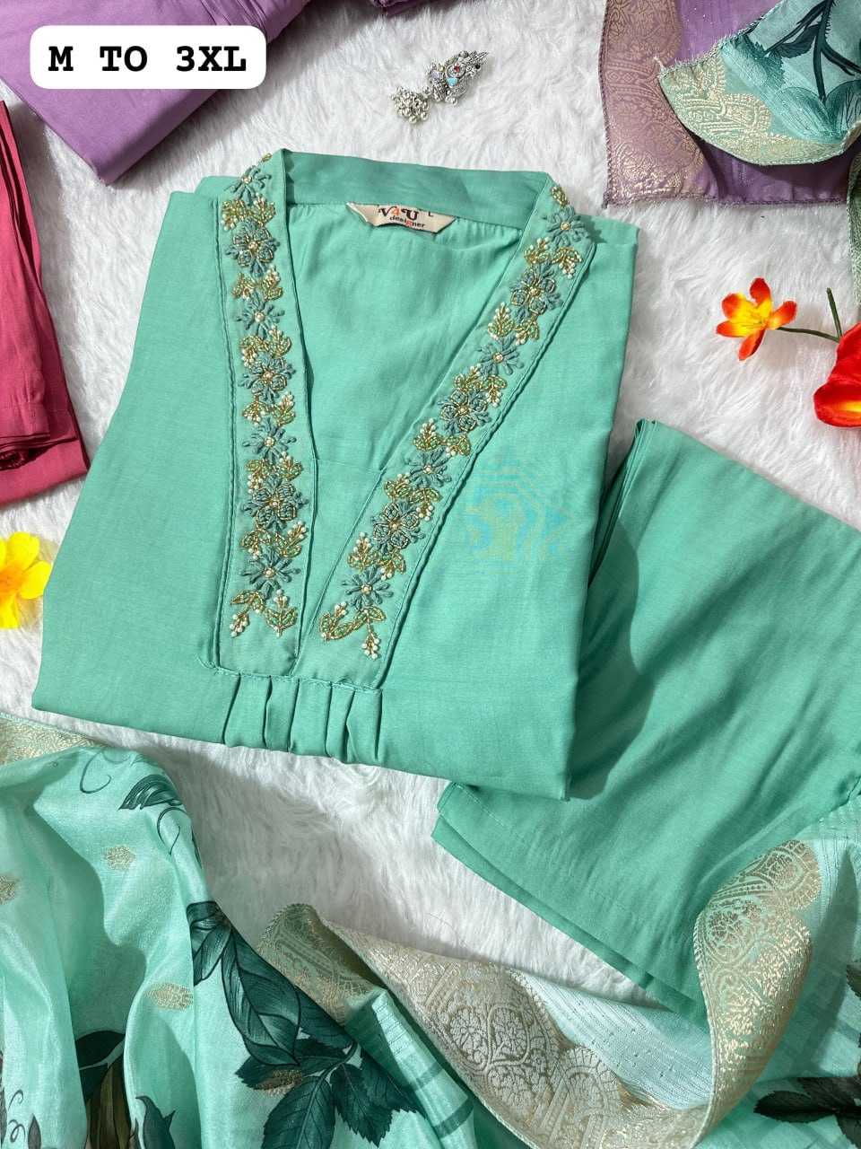 YNF MUSLIN KESH256 RNF01 SUITS & DRESSES WHOLESALE PRINTED LONG KURTI MUSLIN SUITS MANUFACTURER- Kapda Export