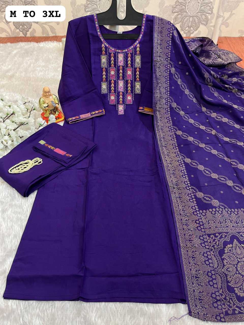 YNF MUSLIN KESH256 RNF12 SUITS & DRESSES WHOLESALE DESIGNER SUIT WEDDING LADIES SILK SUITS MANUFACTURE- Kapda Export