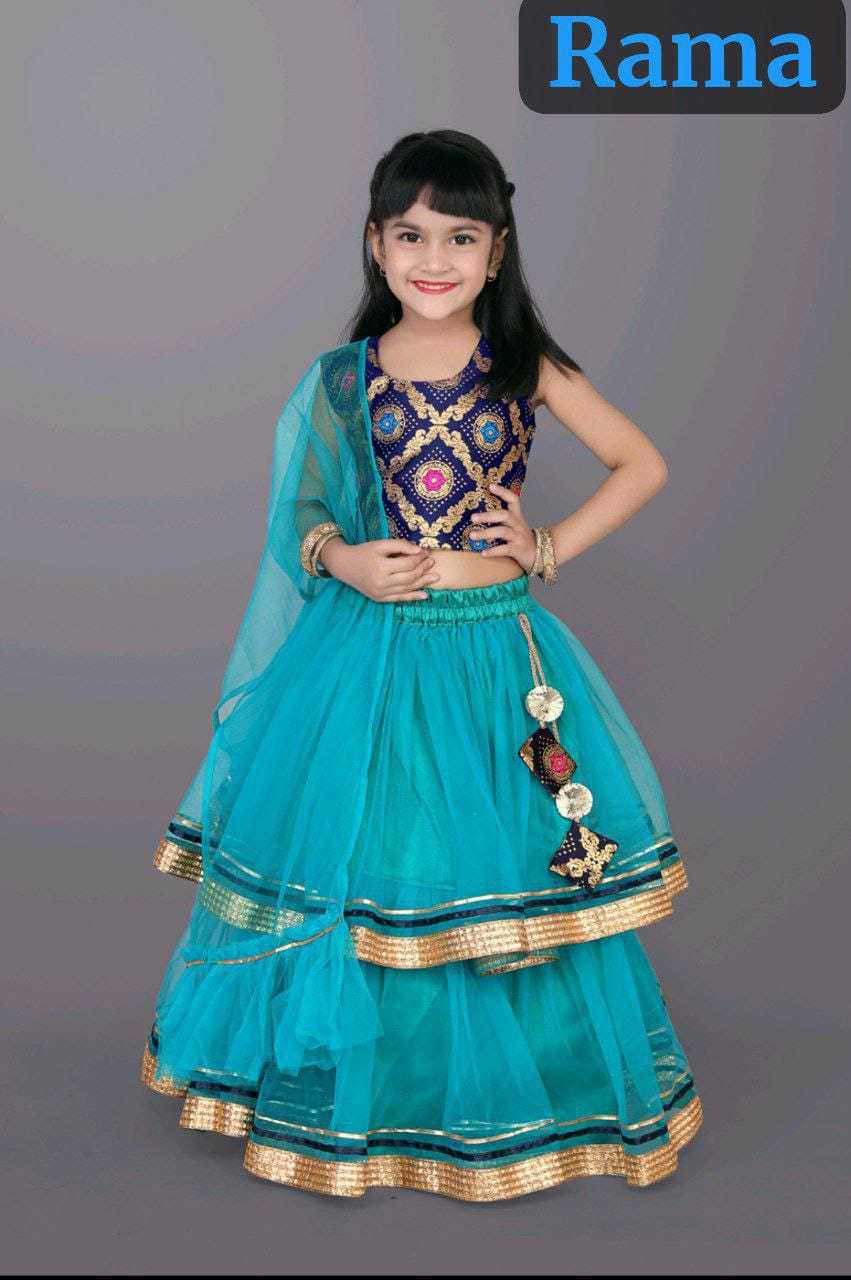 YNF NET KESH255 ETF16 KIDS WEAR WHOLESALE KIDS LEHENGA KIDS LEHENGA CHOLI KIDS FESTIVE WEAR KIDS WEDDING OUTFITS MANUFACTURER- Kapda Export