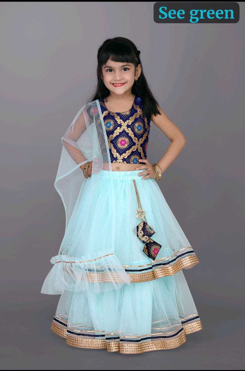 YNF NET KESH255 ETF16 KIDS WEAR WHOLESALE KIDS LEHENGA KIDS LEHENGA CHOLI KIDS FESTIVE WEAR KIDS WEDDING OUTFITS MANUFACTURER- Kapda Export