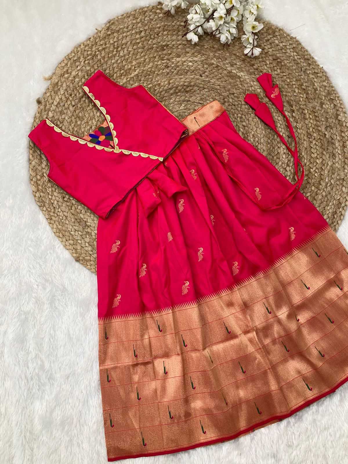 YNF PAITHANI SILK KESH238 RPF01 KIDS WEAR WHOLESALE KIDS LEHENGA TRADITIONAL OUTFITS KIDS LEHENGA FESTIVE WEAR KIDS WEDDING OUTFITS MANUFACTURER- Kapda Export