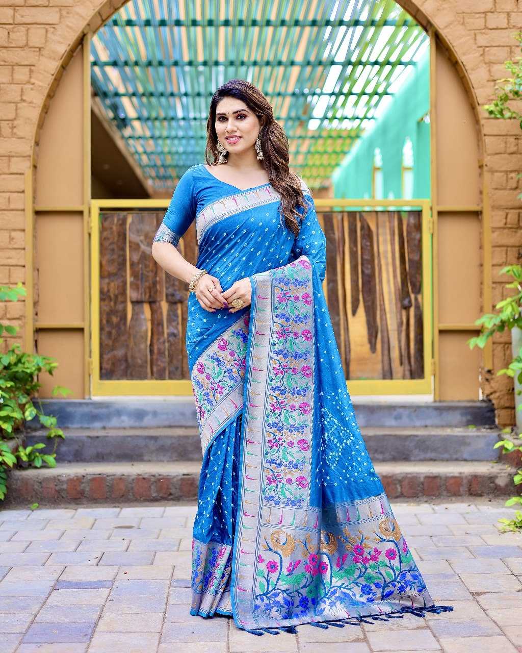 YNF PAITHANI SILK RIN144 RAMBHA SAREES WHOLESALE FESTIVEL PAITHANI SOFT SILK SAREES MANUFACTURER- Kapda Export