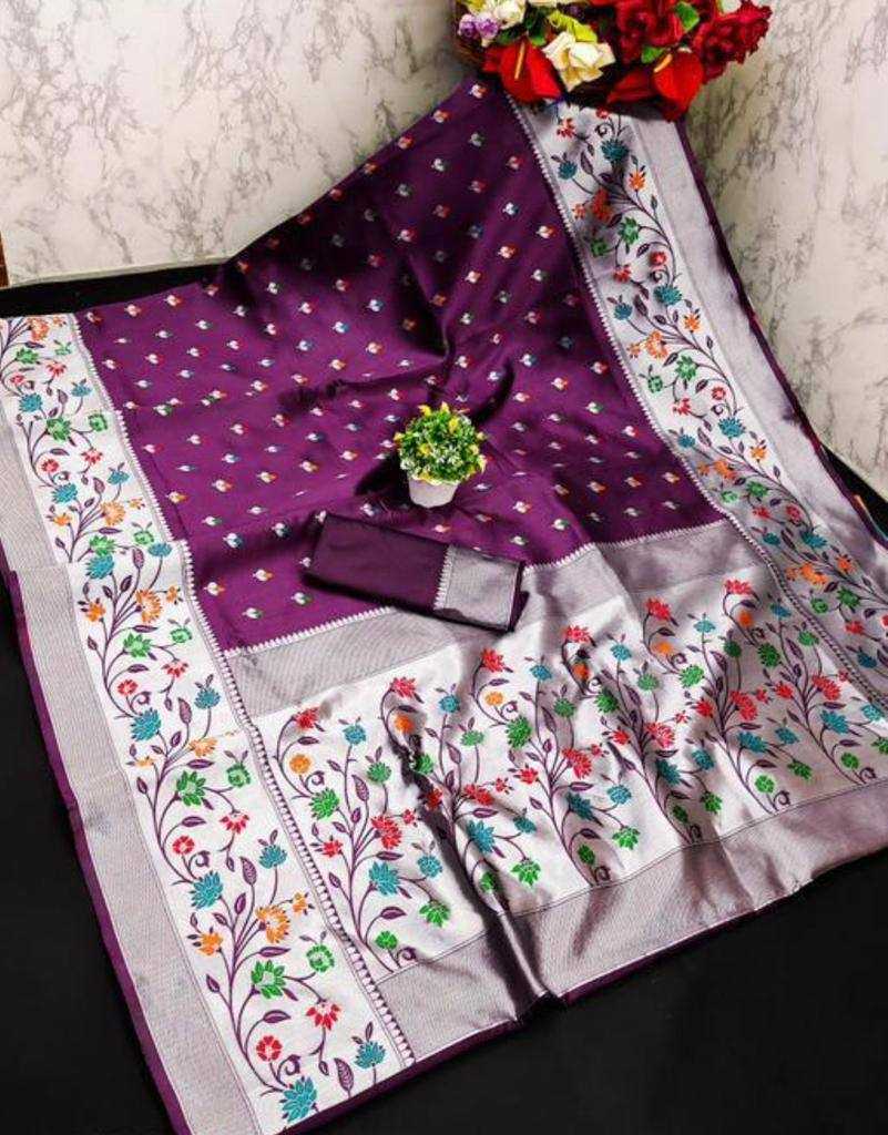 YNF PAITHANI SILK RIN179 774 SILK SAREES WHOLESALE BANARASI SILK PATHANI ZARI BORDER SILK SAREES MANUFACTURER- Kapda Export