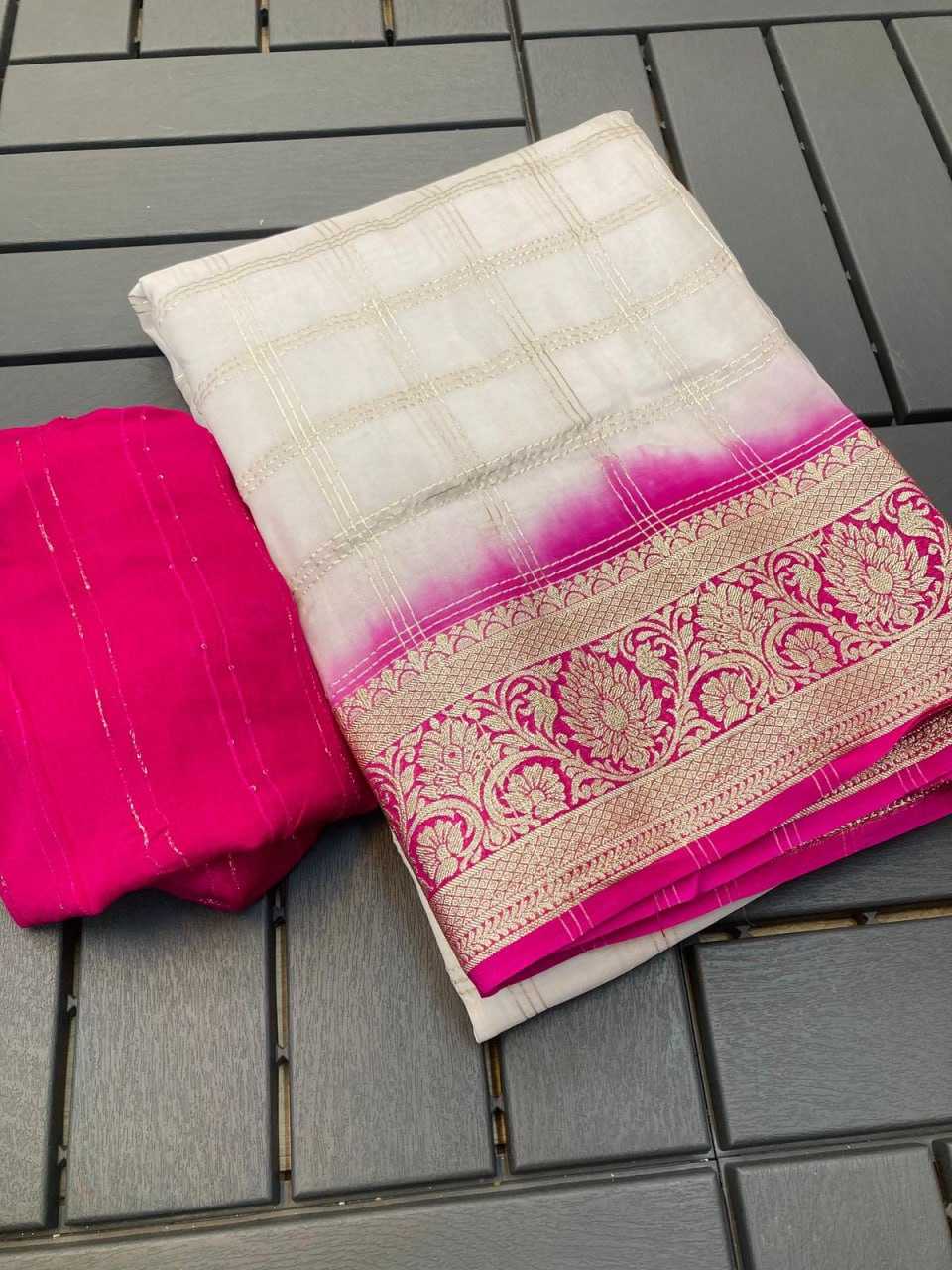 YNF RUSSIAN SILK KESH238 RPF03 SAREES WHOLESALE TRADITIONAL BANARASI SILK GOLD BORDER SILK SAREES MANUFACTURER- Kapda Export