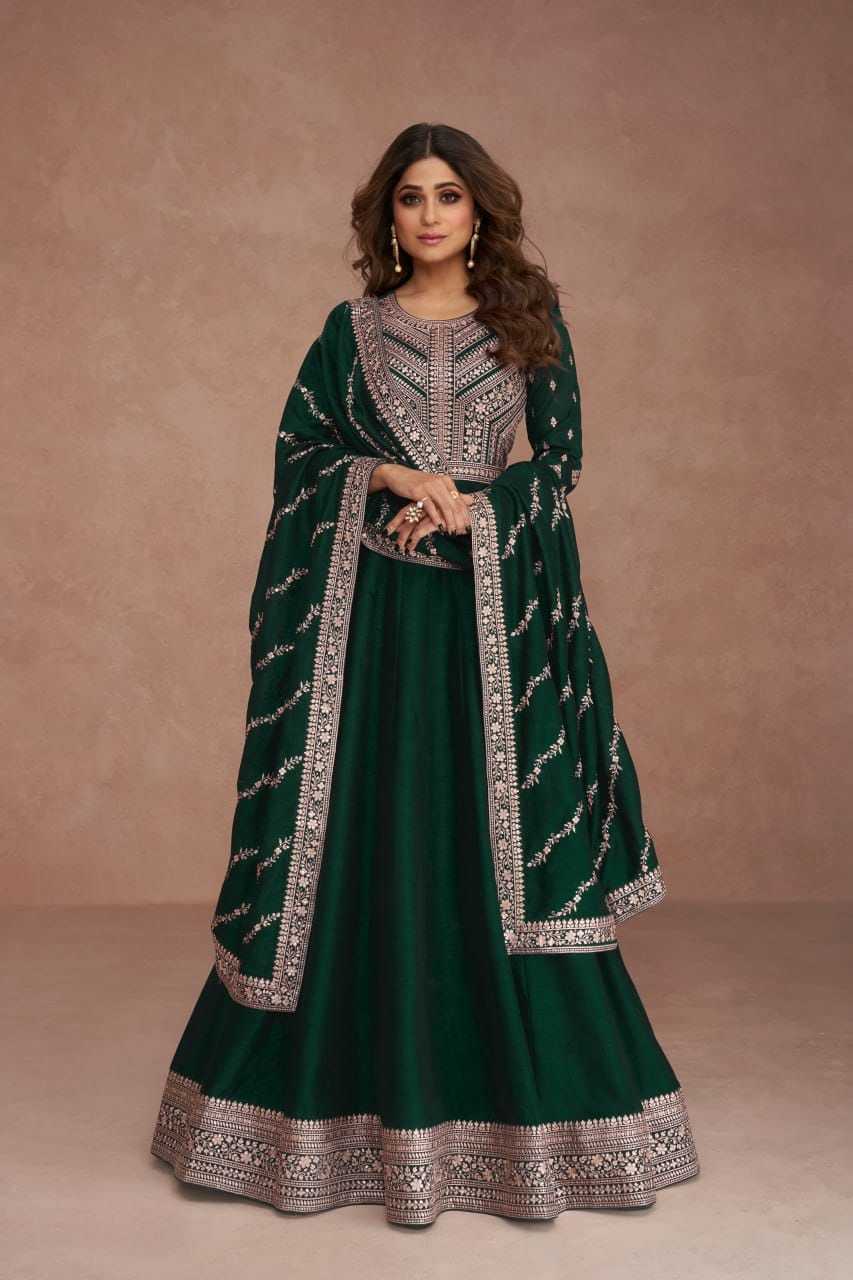 YNF SILK RIN129 9517  GOWNS WHOLESALE WEDIDING PRINTED LONG SILK GOWNS MANUFACTURER- Kapda Export