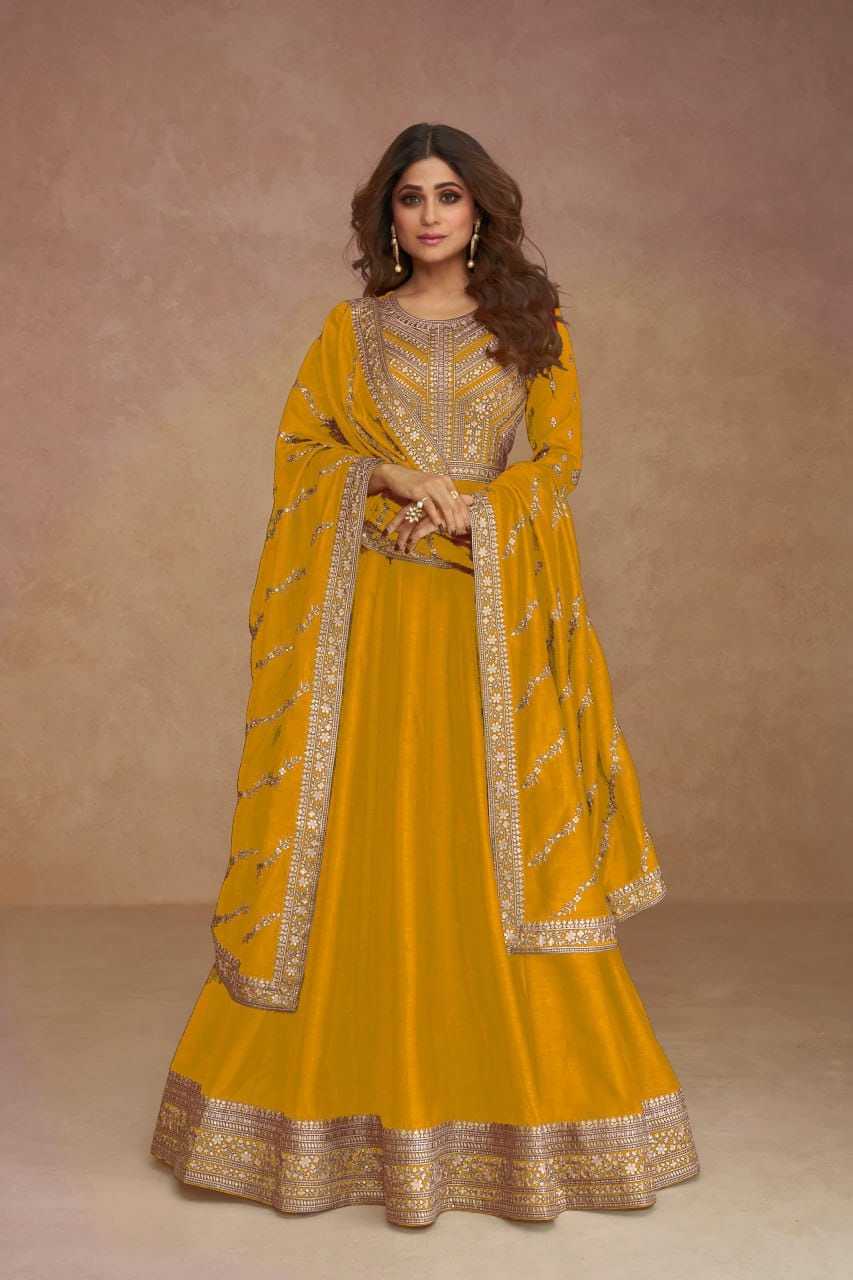 YNF SILK RIN129 9517  GOWNS WHOLESALE WEDIDING PRINTED LONG SILK GOWNS MANUFACTURER- Kapda Export