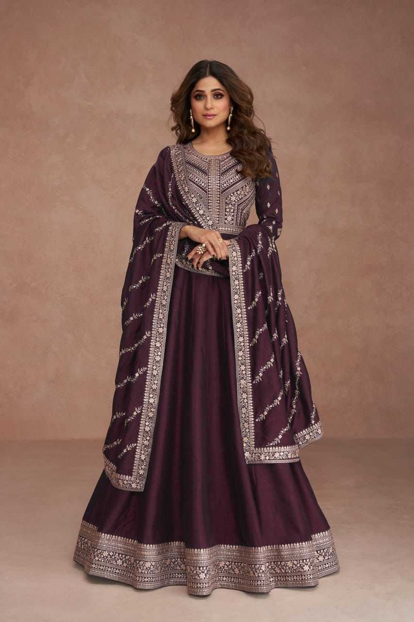 YNF SILK RIN129 9517  GOWNS WHOLESALE WEDIDING PRINTED LONG SILK GOWNS MANUFACTURER- Kapda Export