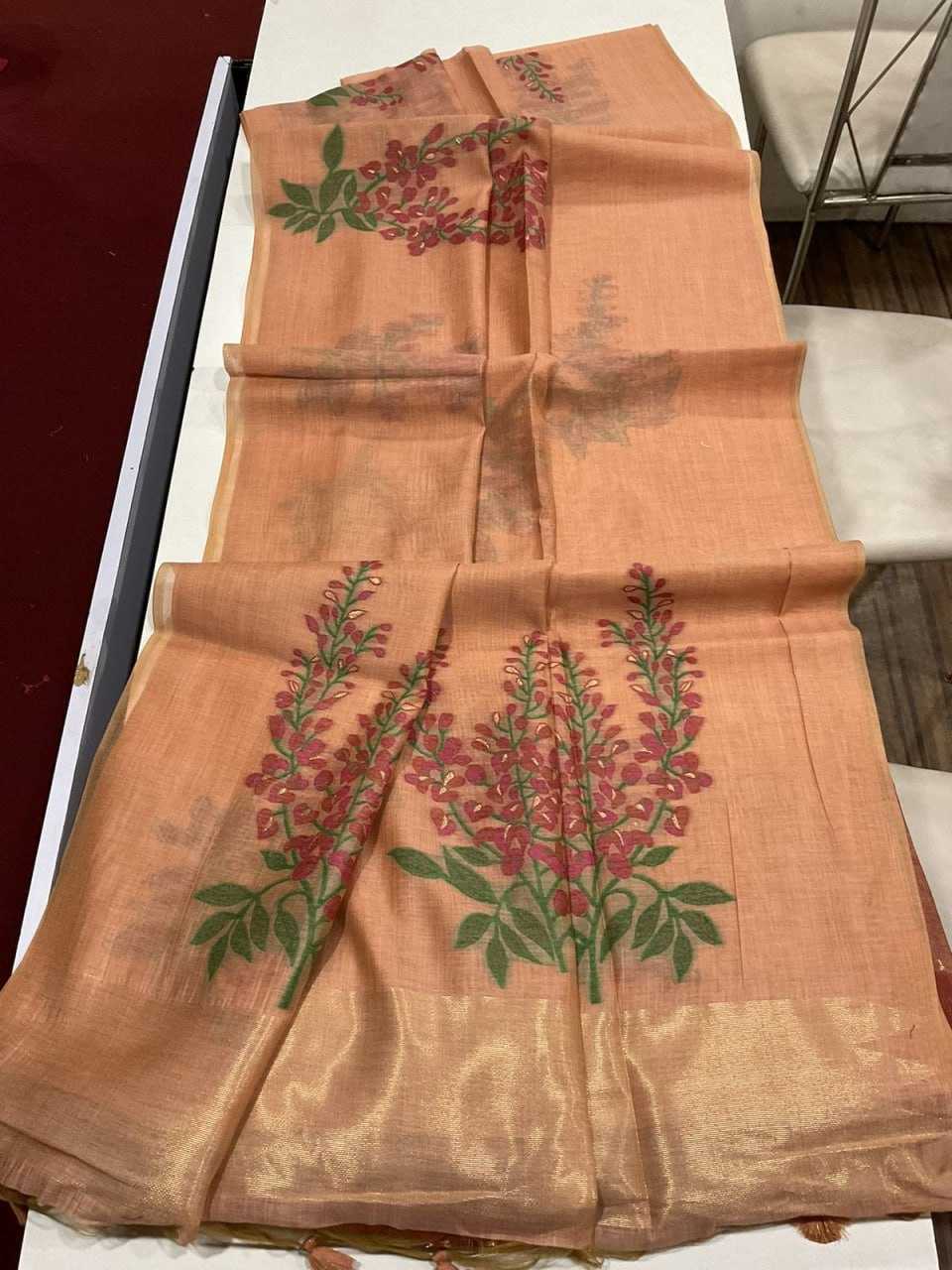 YNF SOFT MUGA SILK KESH171 MUGA COTTON TREE 3 WHOLESALE TRADITIONAL PRINTED SOFT COTTON SAREES MANUFACTURER- Kapda Export