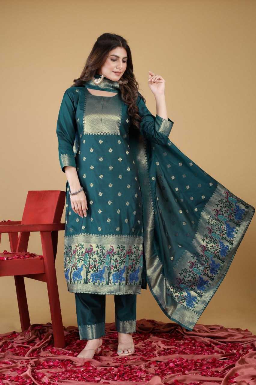 YNF SOFT SILK KESH234 DSF04 SUIS & DRESSES WHOLESALE PRINTED SILK SEMI STITCHED SUITS MANUFACTURER- Kapda Export