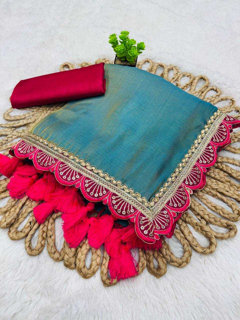 YNF TISSUE SILK KESH162 VRT105 SAREES WHOLESALE LADIES TISSUE SILK LACE BORDER SAREES MANUFACTURER- Kapda Export