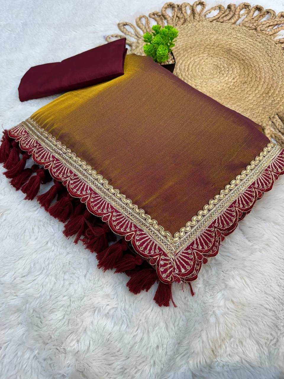 YNF TISSUE SILK KESH162 VRT105 SAREES WHOLESALE LADIES TISSUE SILK LACE BORDER SAREES MANUFACTURER- Kapda Export