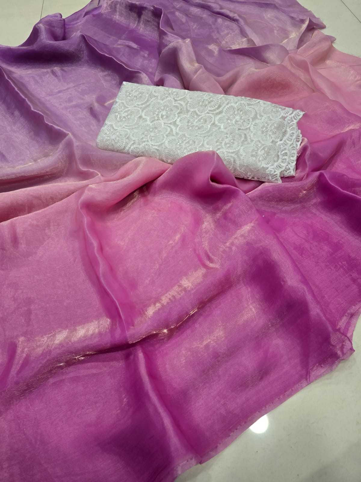 YNF TISSUE SILK KESH195 KRF41 SAREES WHOLESALE PARTY WEAR SILK PLAIN SAREES MANUFACTURER- Kapda Export