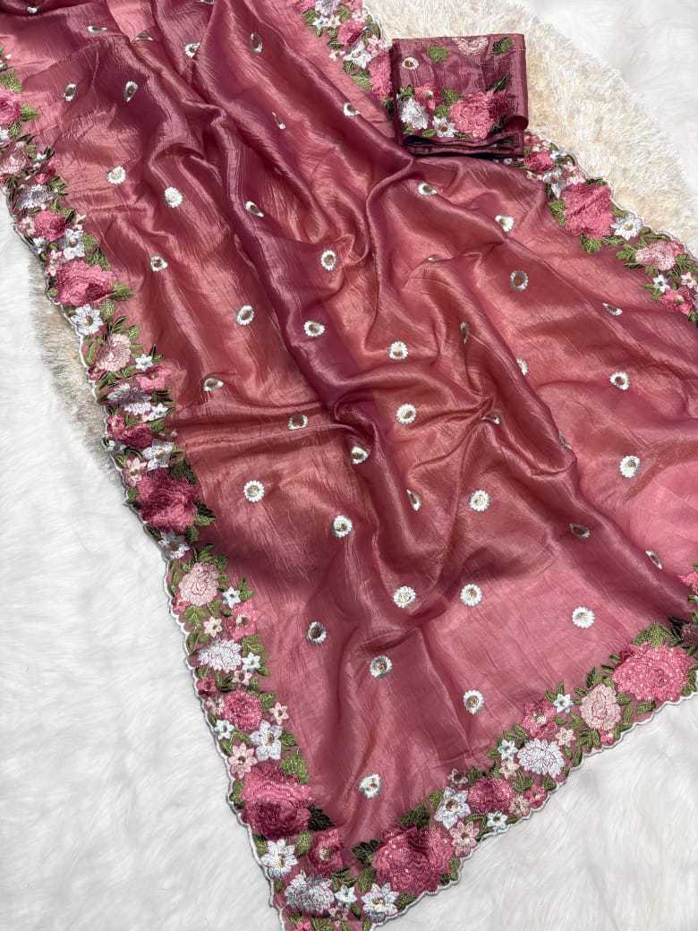 YNF TISSUE SILK KESH222 RUN139 SILK SAREES WHOLESALE DESIGNER SILK EMBROIDERED SOFT SILK SAREE SAREES MANUFACTURER- Kapda Export