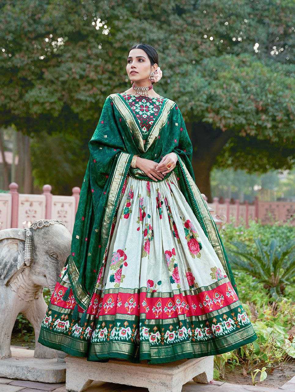 YNF TUSSAR GULAB SILK KESH187 GULAB LEHENGAS WHOLESALE TRADITIONAL PRINTED DESIGNER LEHENGAS WITH DUPATTA AND BLOUSE MANUFACTURER- Kapda Export