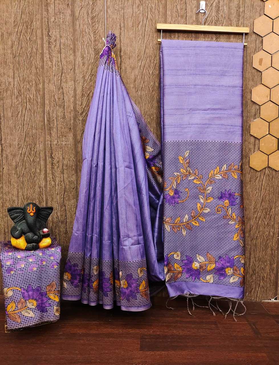 YNF TUSSAR SILK KESH165 RBN31 SAREES WHOLESALE TRADITIONAL EMBROIDERED TUSSAR SILK SAREES MANUFACTURER- Kapda Export