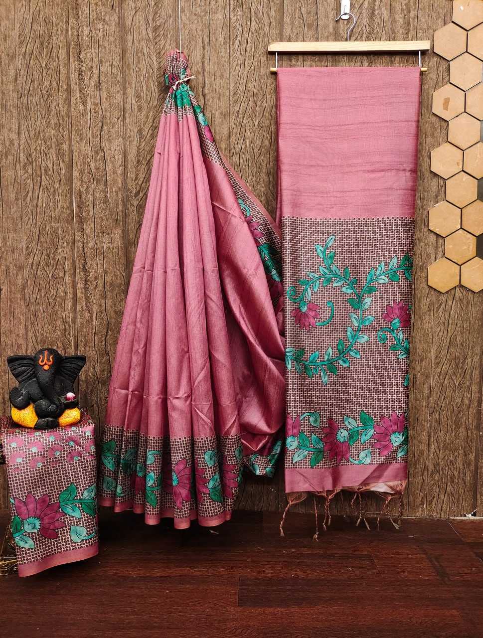 YNF TUSSAR SILK KESH165 RBN31 SAREES WHOLESALE TRADITIONAL EMBROIDERED TUSSAR SILK SAREES MANUFACTURER- Kapda Export