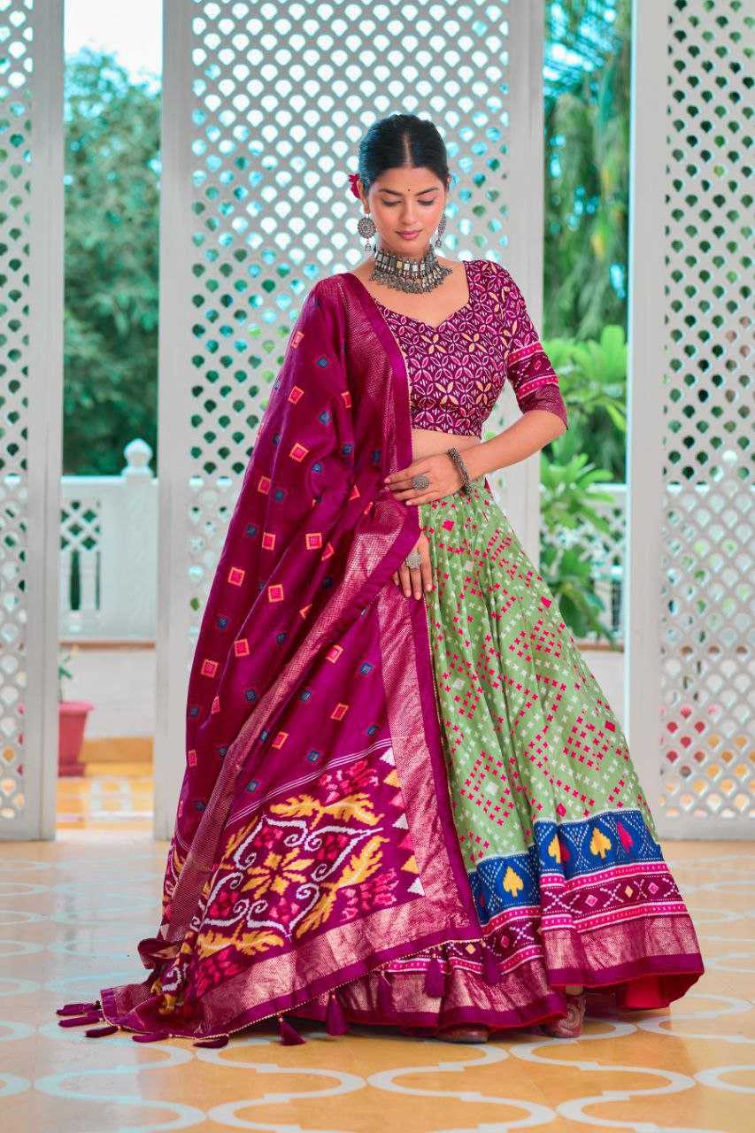 YNF TUSSAR SILK KESH187 Amisha LEHENGAS WHOLESALE SILK TRADITIONAL PRINTED LEHENGA WITH DUPTTA WEDDING LEHENGAS MANUFACTURER- Kapda Export