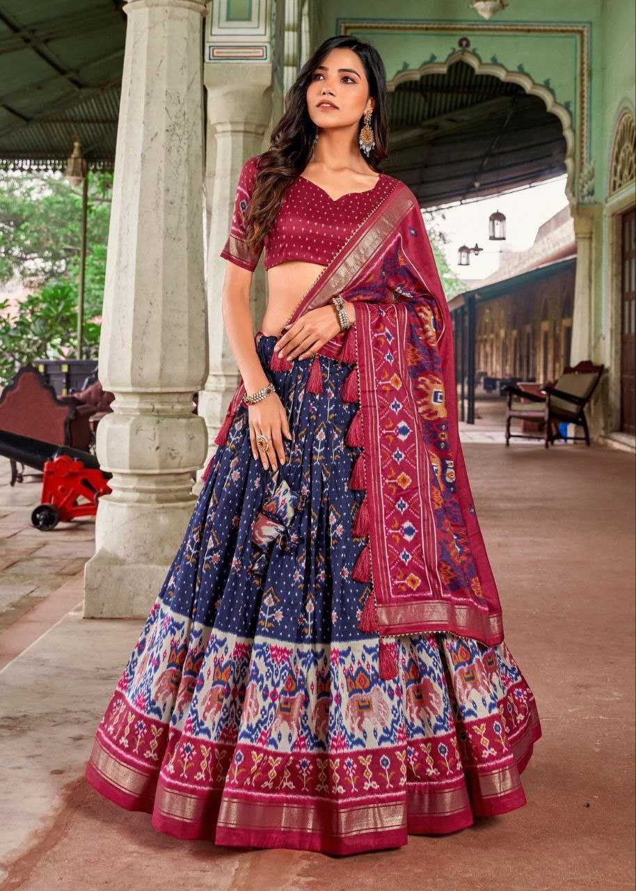 YNF TUSSAR SILK KESH187 SITARA LEHENGAS WHOLESALE WEDDING SILK LEHENGAS WITH DUPATTA AND BLOUSE MANUFACTURER- Kapda Export