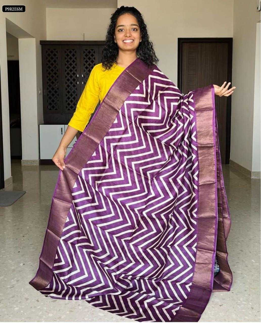 YNF TUSSAR SILK RIN149 MKD171 SILK SAEES WHOLESALE TUSSAR SILK HANDLOOM ZARI BORDER SILK SAREES MANUFACTURER- Kapda Export