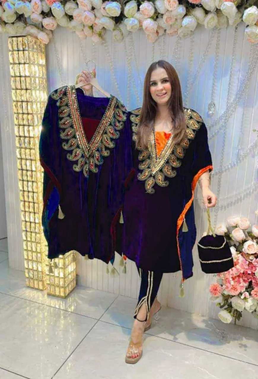 YNF VELVET KESH259 FNU1008 ISLAMIC KURTI WHOLESALE KAFTANS PAKISTAN ISLAMIC KURTI MANUFACTURER- Kapda Export