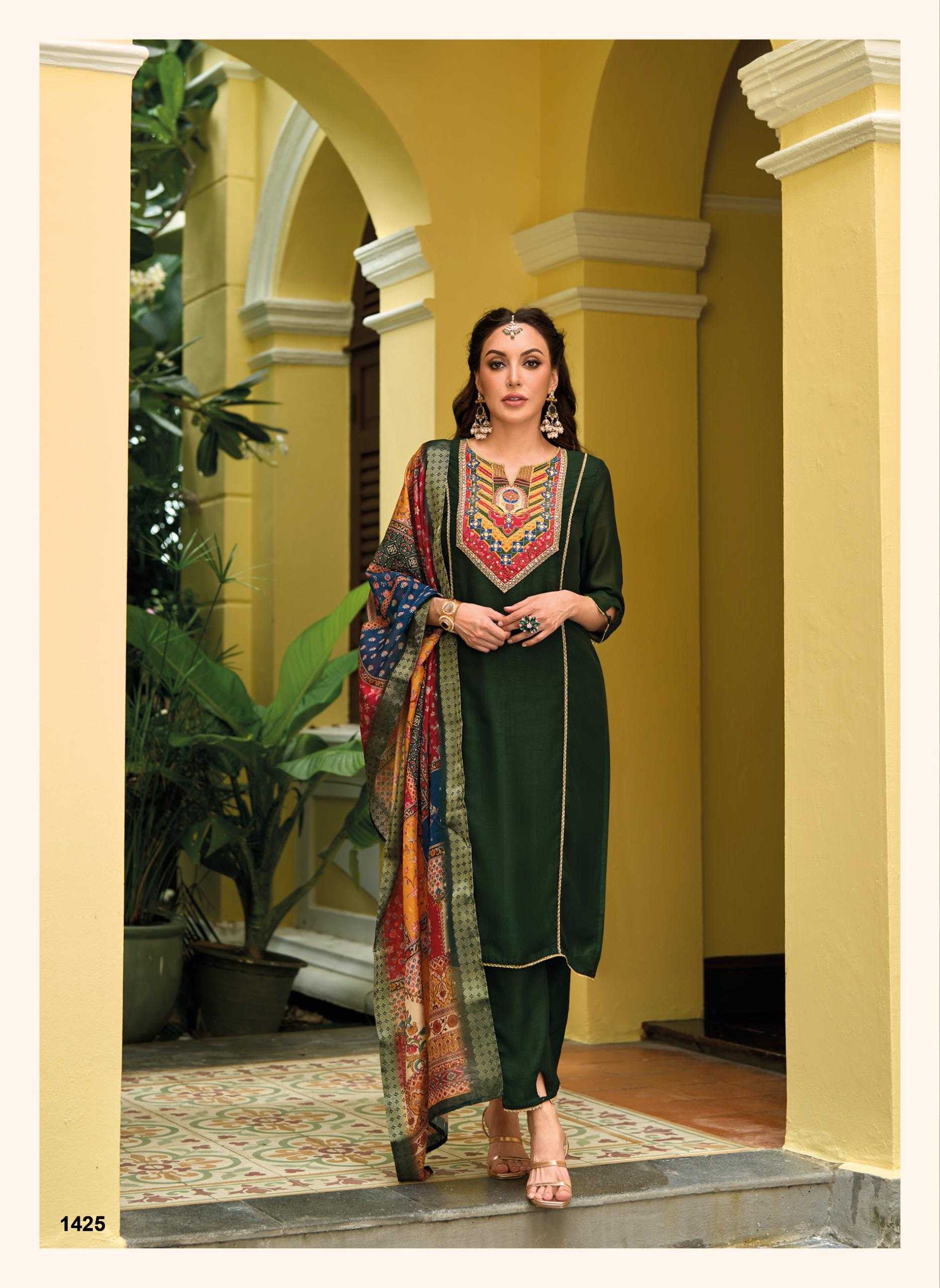 YNF VICHITRA SILK LADY LEELA KESH236 ZEENAT CLOTHING BRANDS WHOLESALE GOWNS MANUFACTURER- Kapda Export