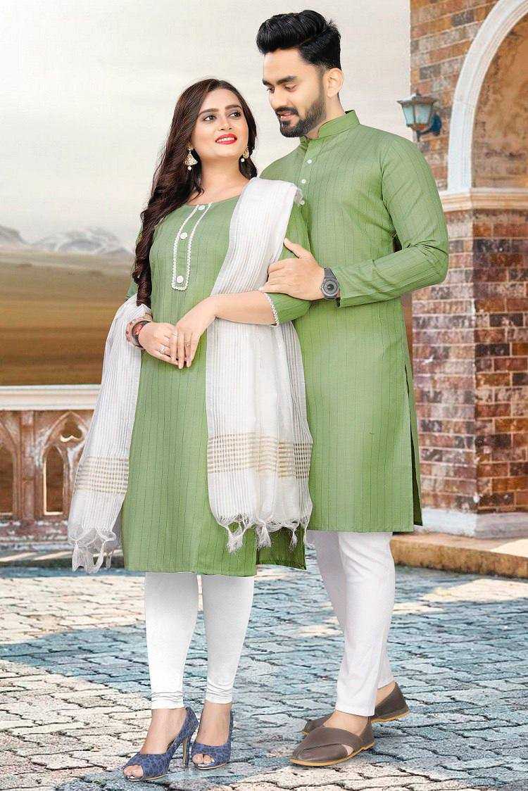 YNF COTTON RIN191 WTX08 COUPLE WEAR WHOLESALE COUPLE MATCHING ETHNIC OUTFITS MANUFACTURER- Kapda Export