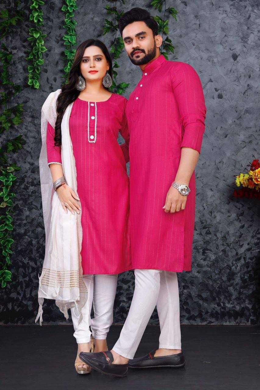 YNF COTTON RIN191 WTX08 COUPLE WEAR WHOLESALE COUPLE MATCHING ETHNIC OUTFITS MANUFACTURER- Kapda Export