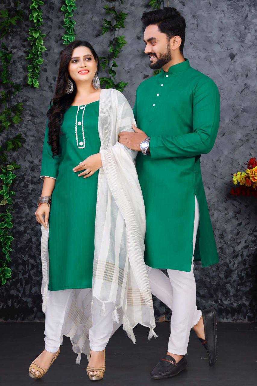 YNF COTTON RIN191 WTX08 COUPLE WEAR WHOLESALE COUPLE MATCHING ETHNIC OUTFITS MANUFACTURER- Kapda Export