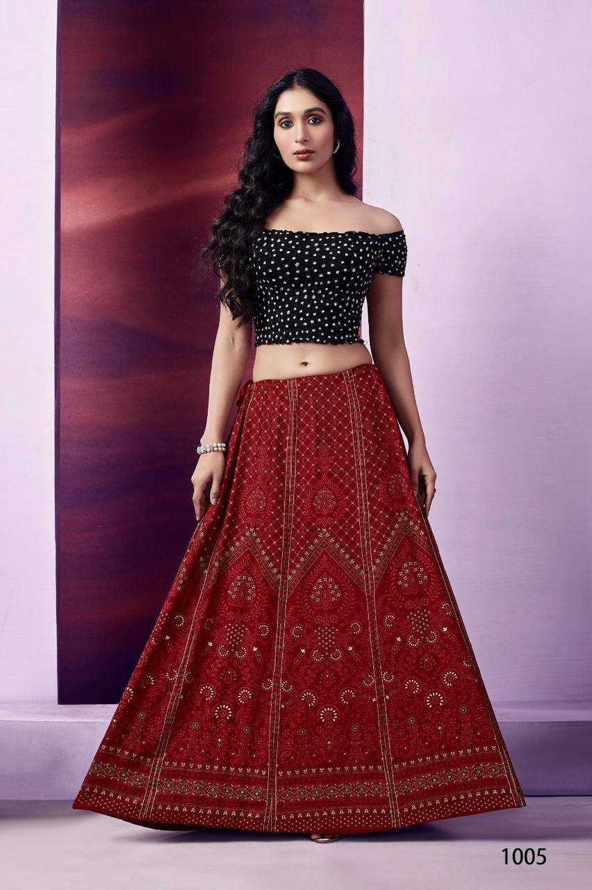 YNF HEAVY RAYON  RIN125 Flared Skirt LEHENGAS WHOLESALE SIMPLE PRINTED CIRCULAR LEHENGAS MANUFACTURER- Kapda Export