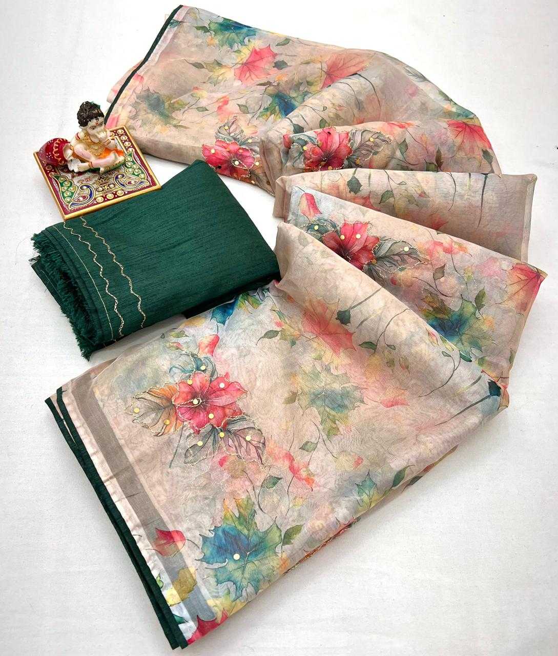 Ynf Kora Silk KESH263 SBI68 Silk Sarees Wholesale Kora Silk Sarees Printed Silk Saree Designer Silk Sarees Manufacturer- Kapda Export