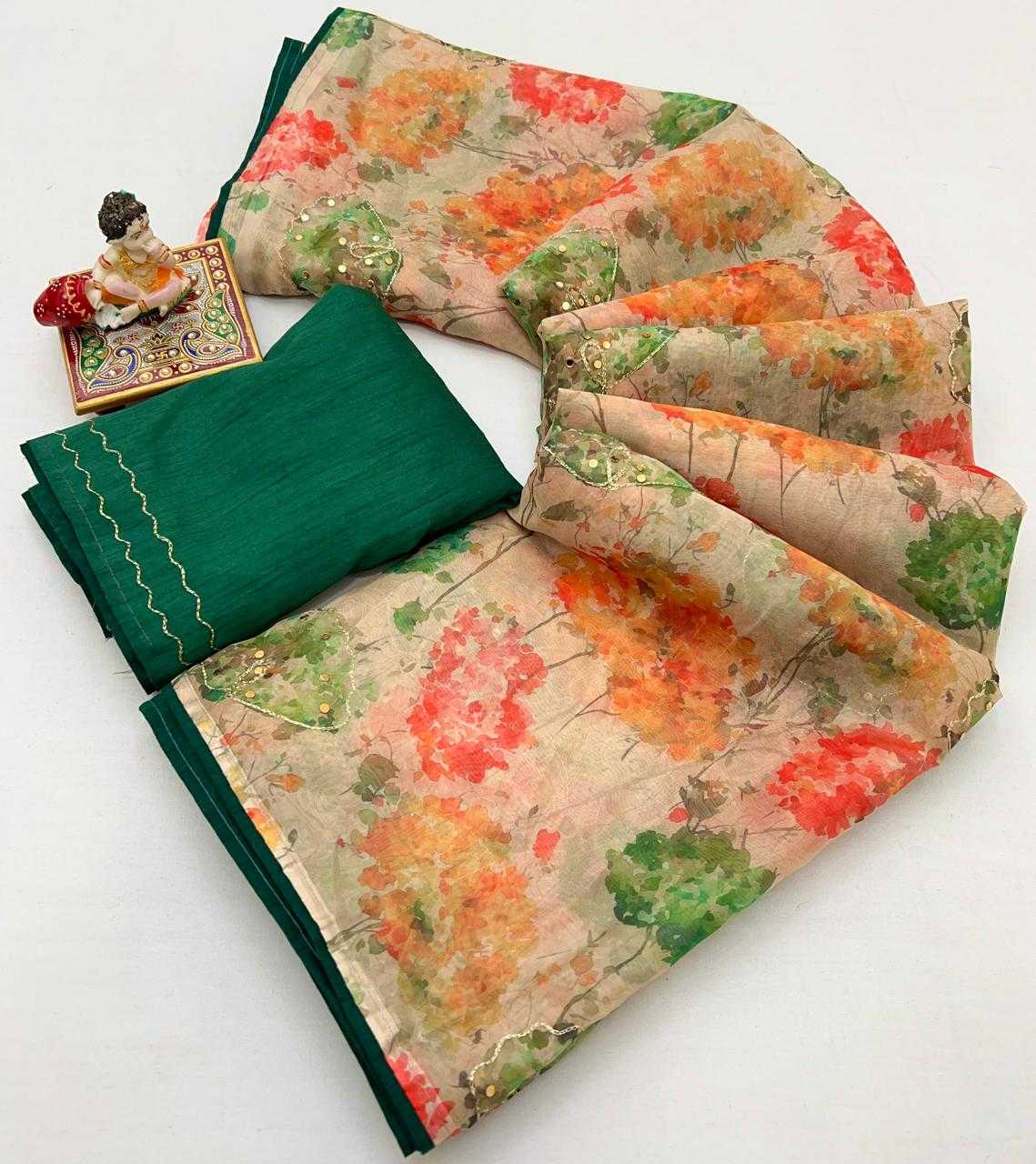 Ynf Kora Silk KESH263 SBI68 Silk Sarees Wholesale Kora Silk Sarees Printed Silk Saree Designer Silk Sarees Manufacturer- Kapda Export