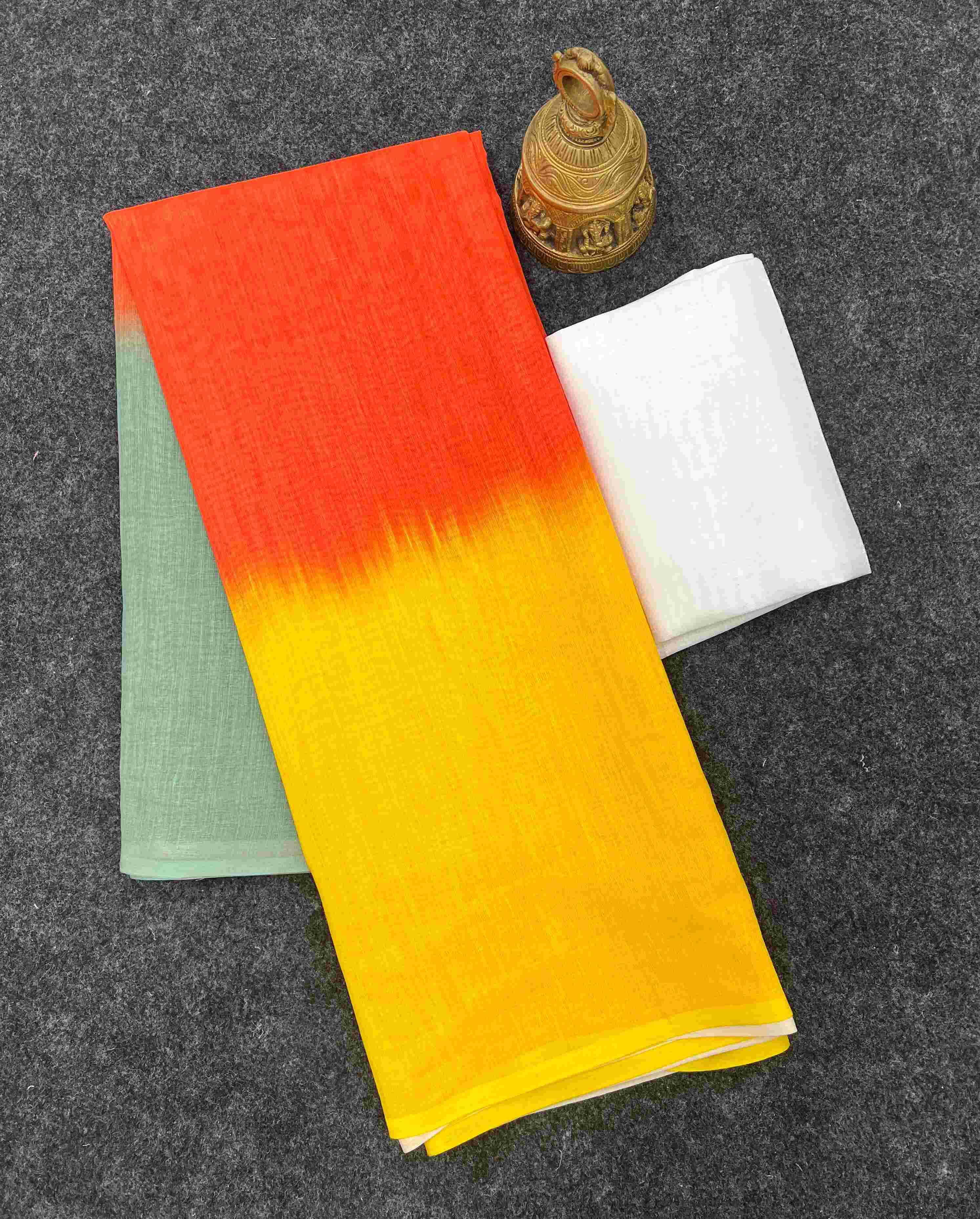 YNF LINEN KESH223 515 SAREE WHOLESALE LINEN PRINTED PLAIN SAREE MANUFACTURER- Kapda Export