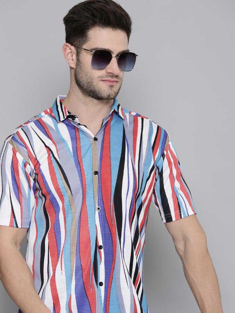 YNF LYCRA KESH325 TIE10 MENS WEAR WHOLESALE HALF SLEEVE CASUAL SHIRTS MANUFACTURER- Kapda Export