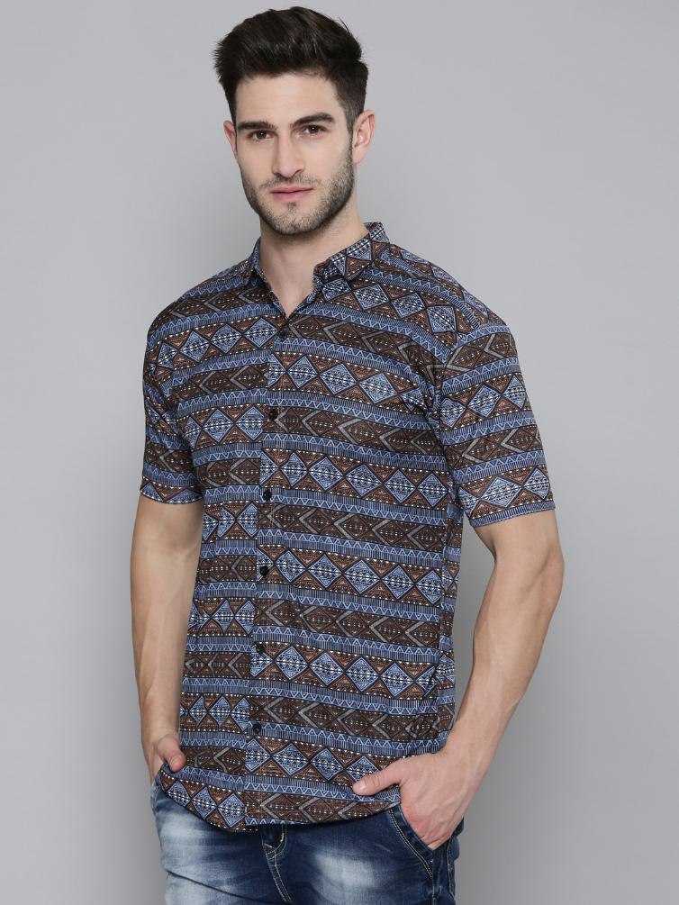 YNF LYCRA KESH325 TIE10 MENS WEAR WHOLESALE HALF SLEEVE CASUAL SHIRTS MANUFACTURER- Kapda Export